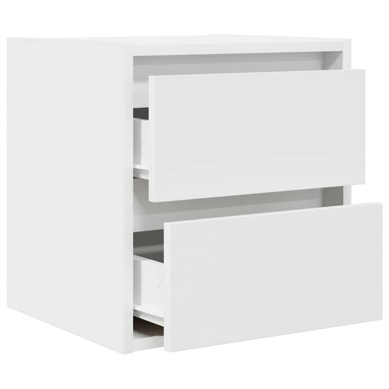Armoire de chevet murale vidaXL Bois d'ingénierie, Blanc