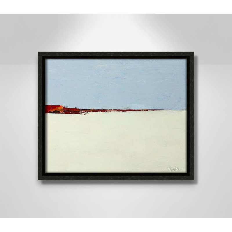 «Desert Plains» par Renate Holzner - reproduction sur toile flottante, H 9,5 po x l 11,5 po x P 2 po, Cadre espresso