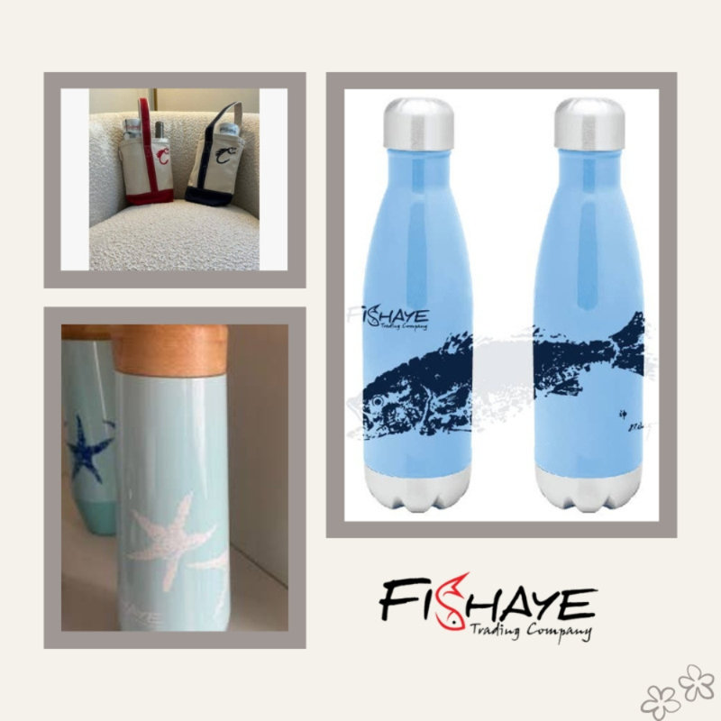 Bouteille d'eau Blue Force en acier inoxydable et isolé