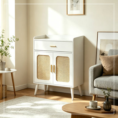 Armoire de rangement à double porte et 1 tiroir