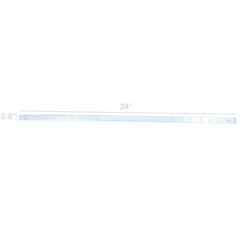 24" White Metal Strip Accessories for Greeting Card Post Card Calendars Magazine Display Rack