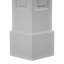 Ensemble de colonne surélevée carrée classique non-effilée en PVC Craftsman, Mission Capital et Mission Base-118136159-118136161