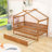Twin Size Wooden Daybed With Twin Trundle-466847157