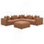 Repose-pieds carré rembourré confortable (SEULEMENT OTTOMAN)-637992528