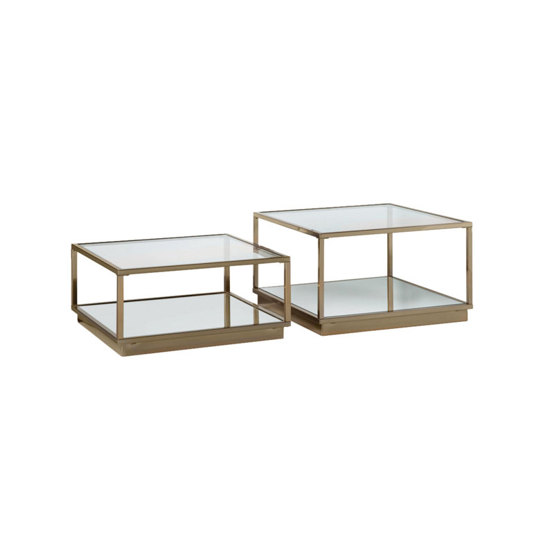 Tables gigognes en verre