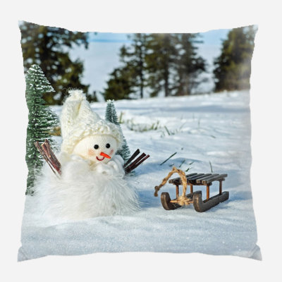  Coussin Snowman