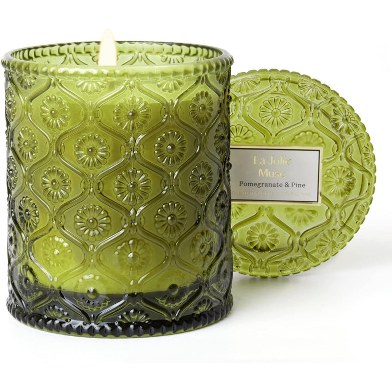 Eucalyptus, Pine, Pomegranate Scented Jar Candle