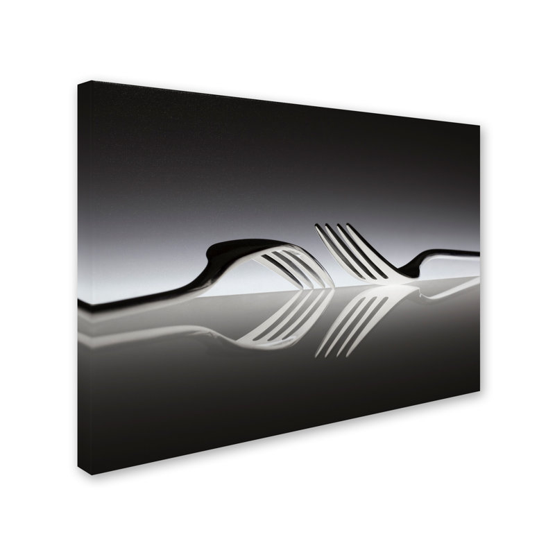 Art mural sur toile tendue - Wieteke De Kogel, art mural «Opposites» pour le salon, la chambre à coucher ou le bureau - 24 x 32