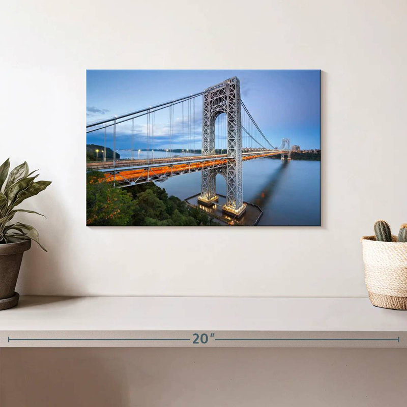 Lilie NY George Washington Bridge, 8" H x 12" W