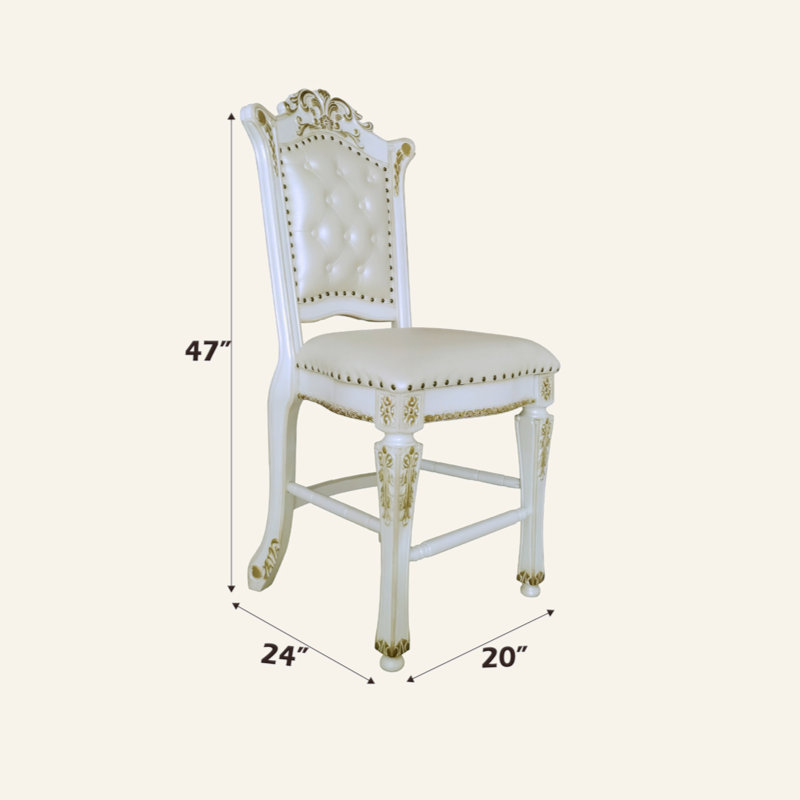 Ensemble de 2 chaises à hauteur de comptoir Vendome