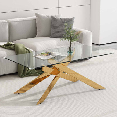 Tempered Glass Top Coffee Table