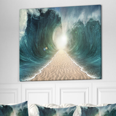 Reproduction d’art graphique sur toile tendue parted seas