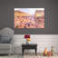 Avenue De L'Opera Classic Contemporary Orchid Architecture City Wall Art Print by Camille Pissarro - 1 Piece Wrapped Canvas Wall Art-701911502