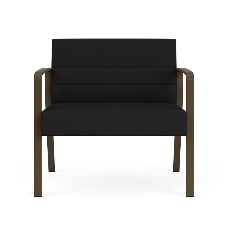 Chaise bariatique Waterfall, Bronze, Portes ouvertes en tissu noir