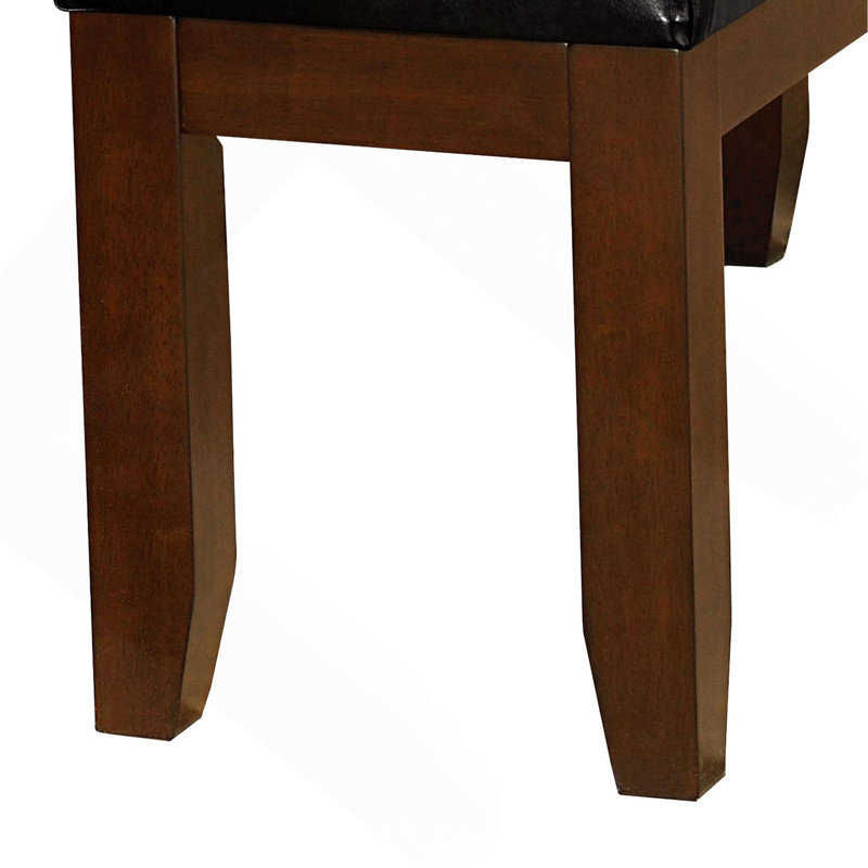 Banc en bois 1pc Similicuir