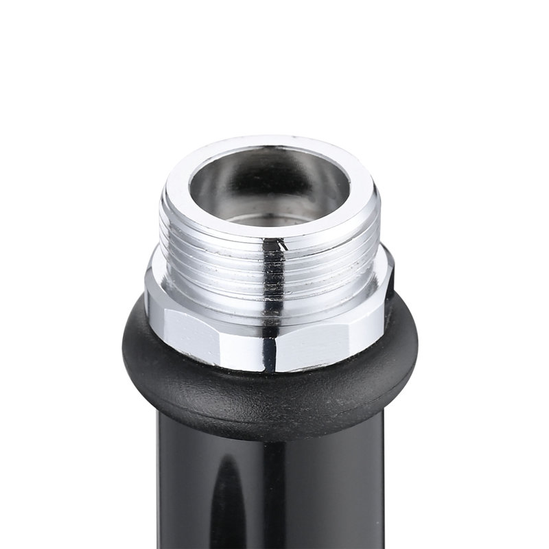 Chrome and Black Commercial Kitchen Spray Valve with Pull-out Spray