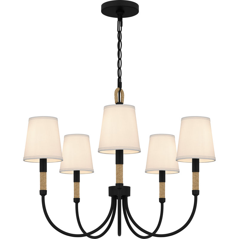 Coatesville 5-Light Matte Black Chandelier