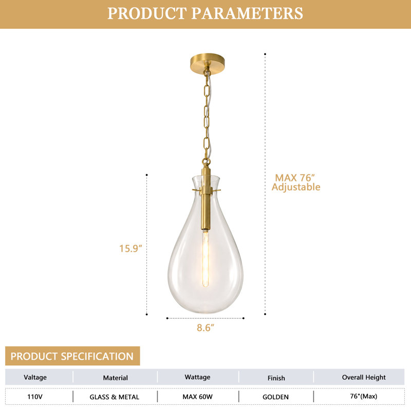 Brass Pendant Light