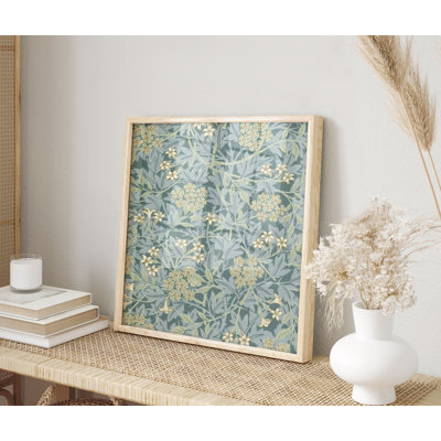 «Botanical William Morris Jasmine», reproduction d'art encadrée non encadrée