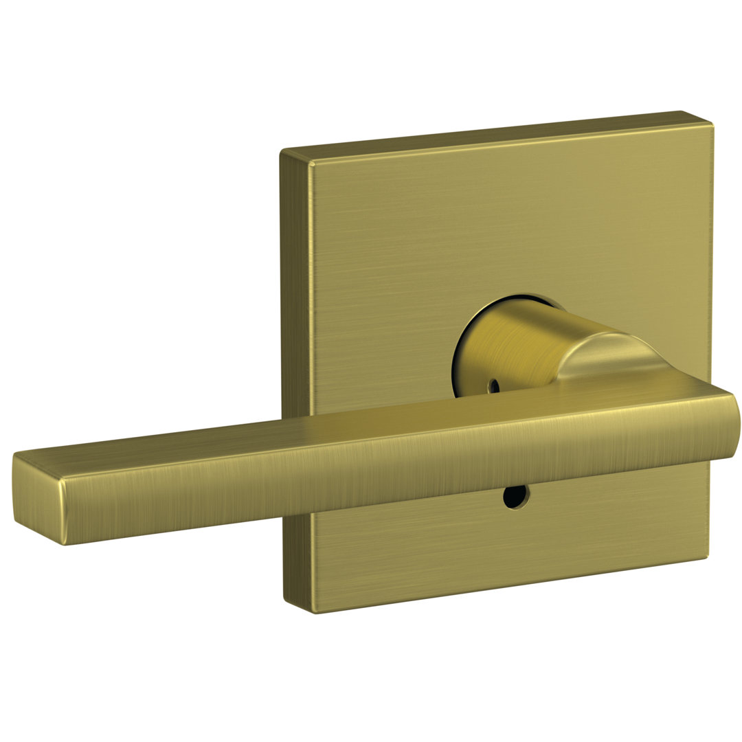 Custom Latitude Non-Turning Lever with Collins Trim Schlage 