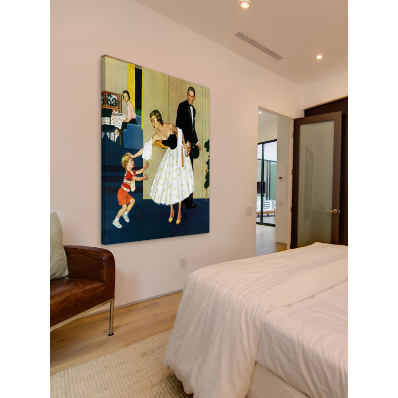 «Formal Hug» par Amos Sewell, reproduction sur toile tendue, H 29 po x l 24 po