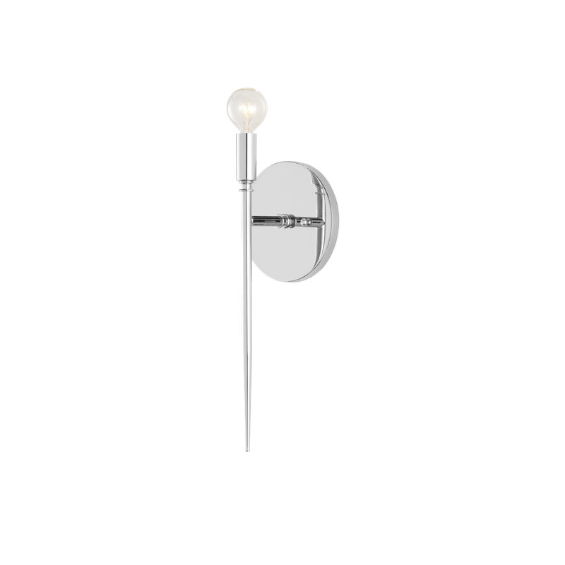 Bagno 1 - Light Armed Sconce, Polished Nickel