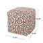 Pouf en tissu multicolore - repose-pieds et confortable pour la maison, capacité de poids de 250 lb, nettoyage des taches, repose-pieds fait à la main, confort,
