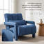 Élégante chaise d'appoint rembourrée avec coussin amovible