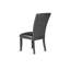 Chaise parsons rembourrée noire Antoumann