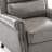 Ameiah Upholstered Gray Faux Leather Manual Push Back Recliner Chair with Wingback-1018071483