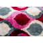 Coussin décoratif en velours géométrique