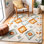 Tapis gris / bleu clair en laine touffeté à la main Macy