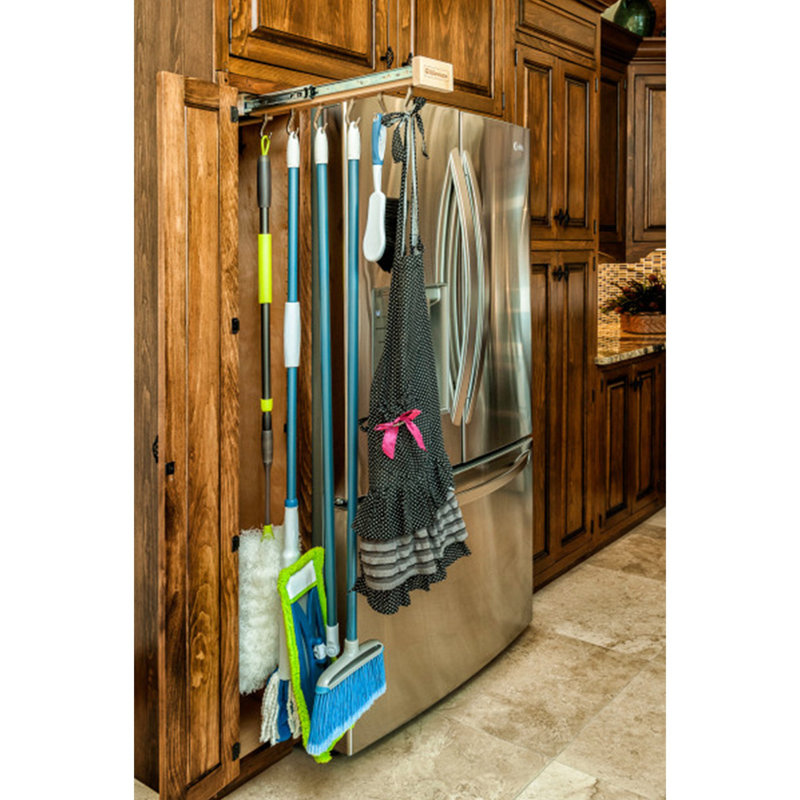 Rev-A-Shelf Pull Out Organizer Hooks w/Ball Bearing Slide System, 22 inches