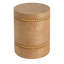 Table de bout cylindrique en bois organique avec détails perlés Norr