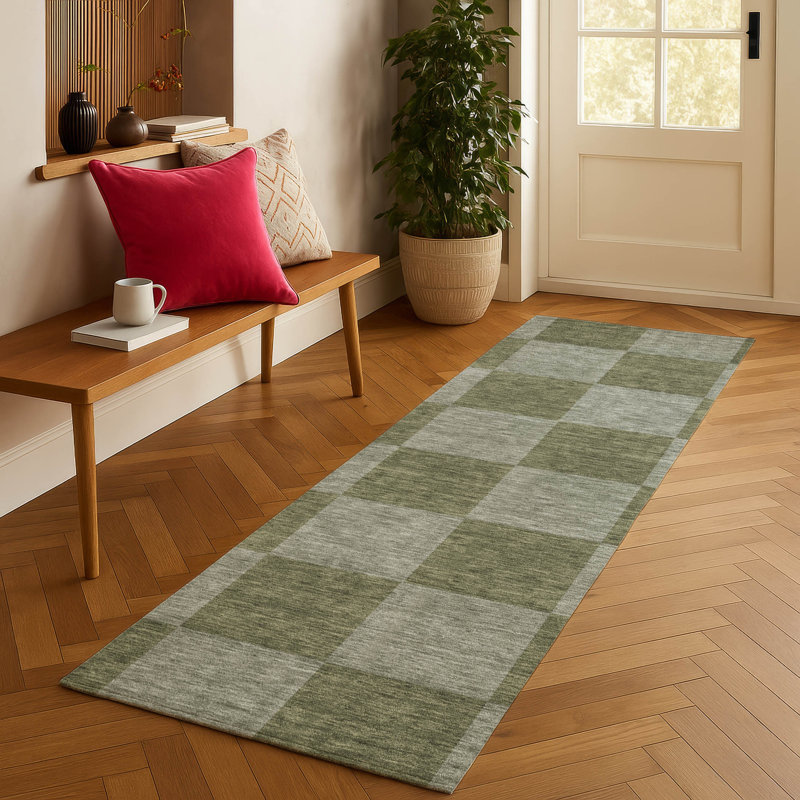 Machine Washable Indoor/Outdoor Micelotta ACN2345 Geometric Rug, Runner 2'3" x 7'6"
