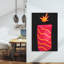 Lit Red Firecracker Bold Abstract Contemporary Wall Art Print by Marika Barsrsind - Wrapped Canvas Print-1104936484