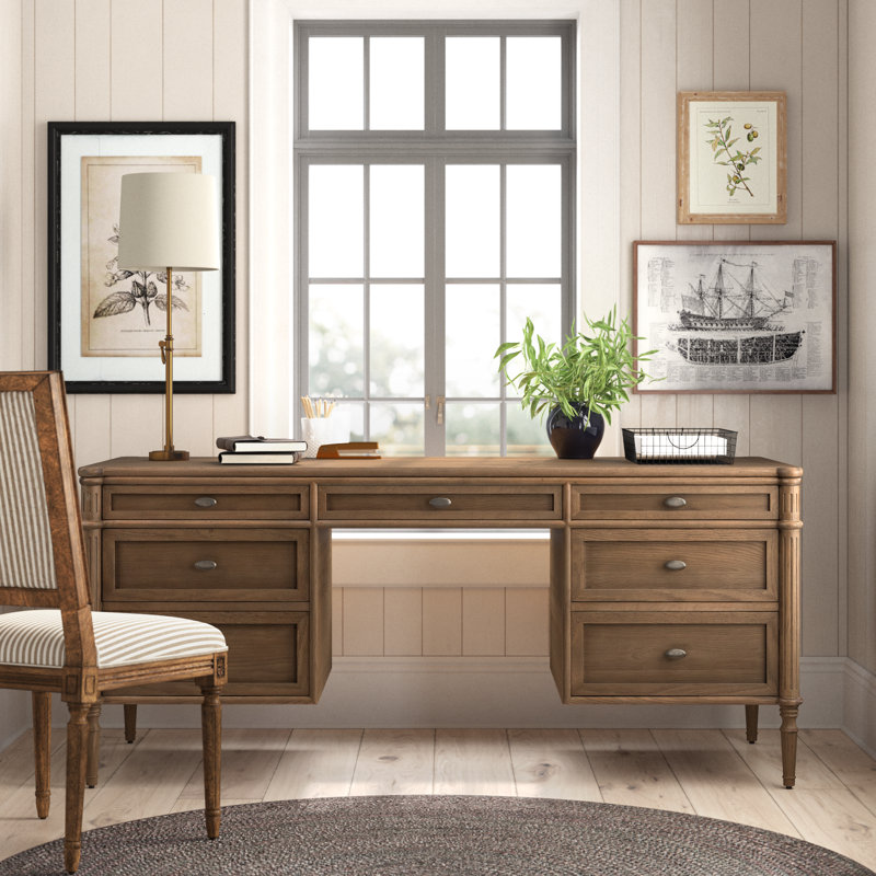 Susie Executive Desk, Toasted Oak