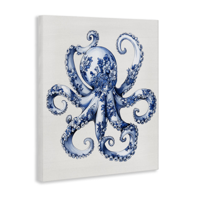 Toile Funky Toile, pieuvre, H 20 po x l 16 po