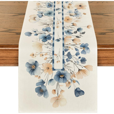 Floral Bloom Table Runner - Multi-Color - Spring & Summer Home & Party Decoration