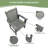 HDPE Patio Dinning Chair,Gray