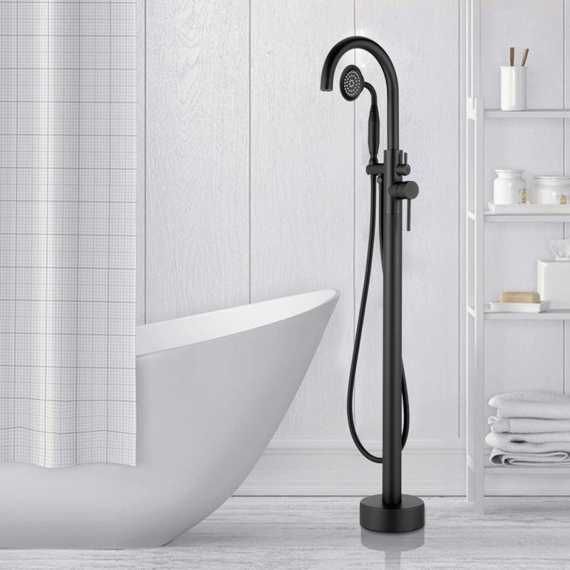Robinet de baignoire autoportant à poignée double