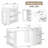Kitchen Island with Drawers, Power Outlet, Wheels and Hooks-1948540416