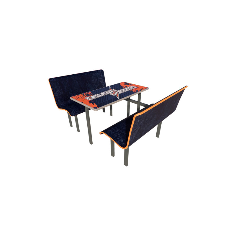 Booth Seating with Table - Package, 72" L x 48" W