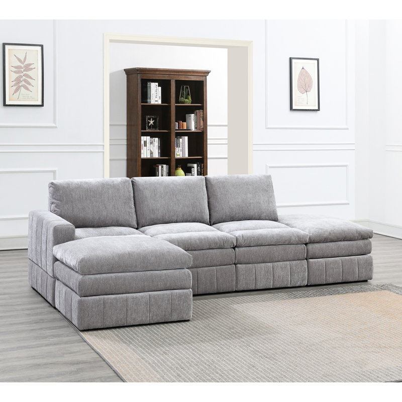 Contemporary 5Pc Modular Sectional Set