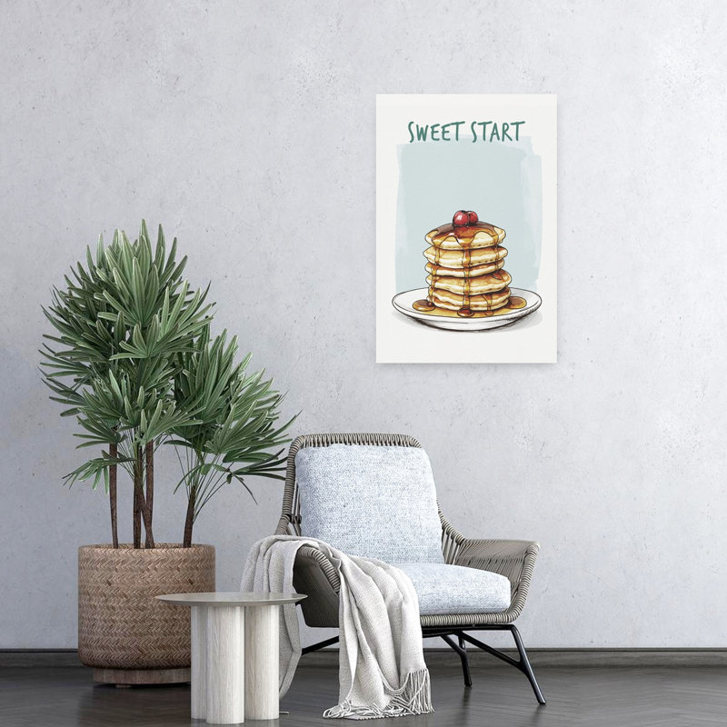 Sweet Breakfast Pancakes by Andreas Magnusson - Wrapped Canvas Print, 60.96 cm H x 40.64 cm W