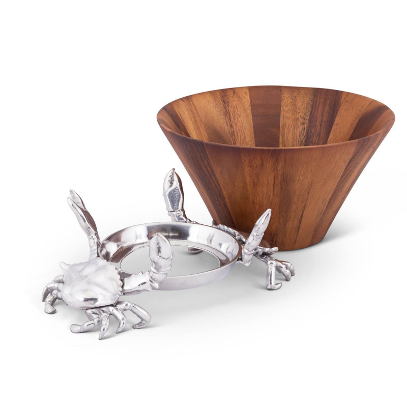 Coastal Wood Salad Bowl