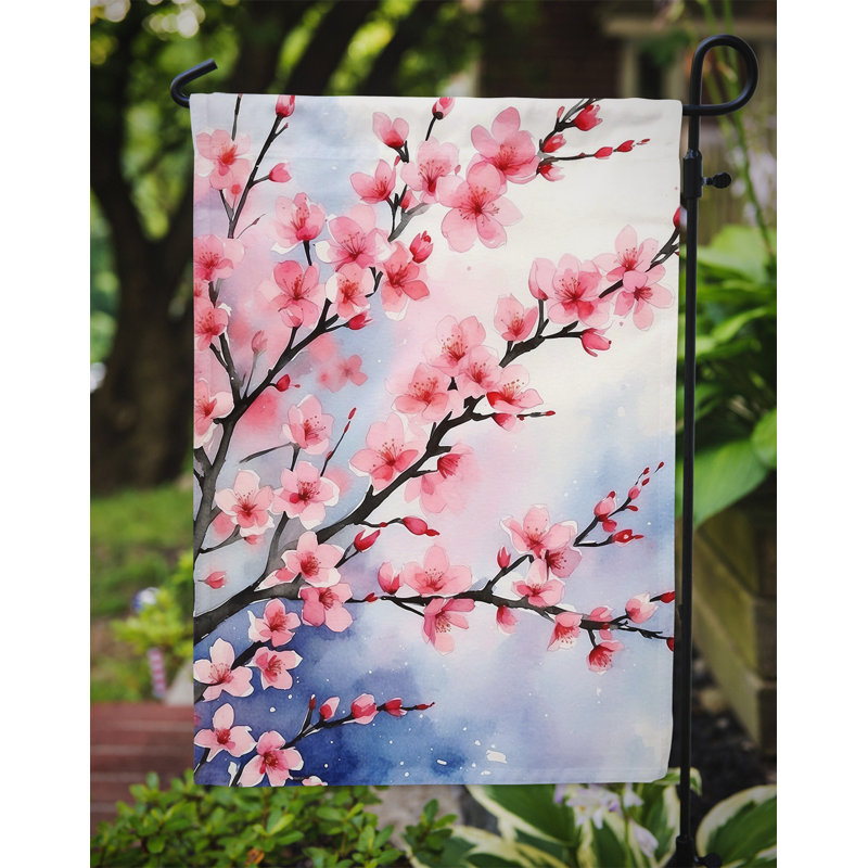 Drapeau de jardin d'orchidées, Fleurs de cerisier