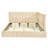 Full Size Upholstered Daybed/Sofa Bed Frame-Beige, Velvet-1436957899