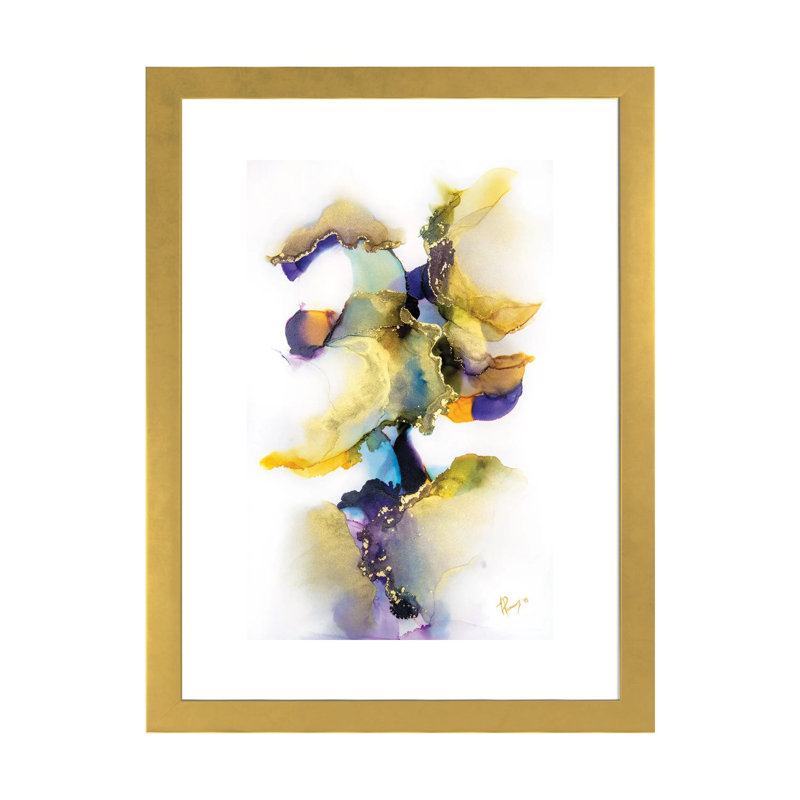 « Mother’s Love » par Jamie Pomeranz, reproduction d’art, Blanc, H 24 po x l 16 po x P 1 po, Papier encadré doré