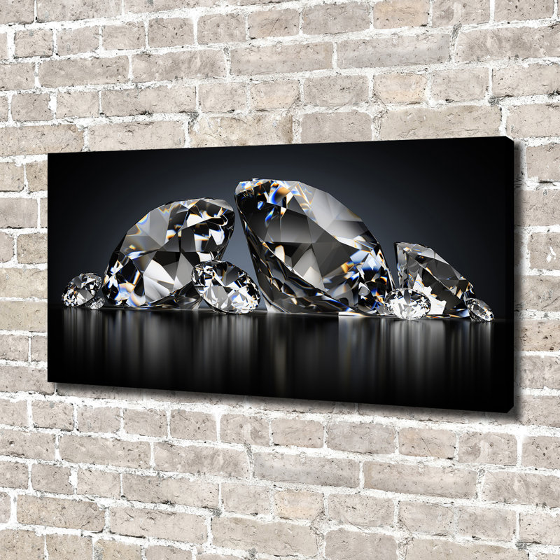 Diamonds - Print, 70cm H x 140cm W x 2cm D, Wrapped Canvas